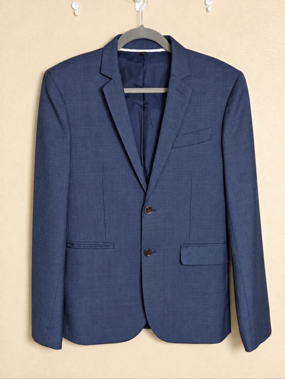 Crewcuts Ludlow Suit Jacket Blazer Navy Blue J3541 Wool 2 Buttons Boys Size 16